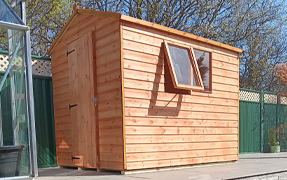 An apex shed