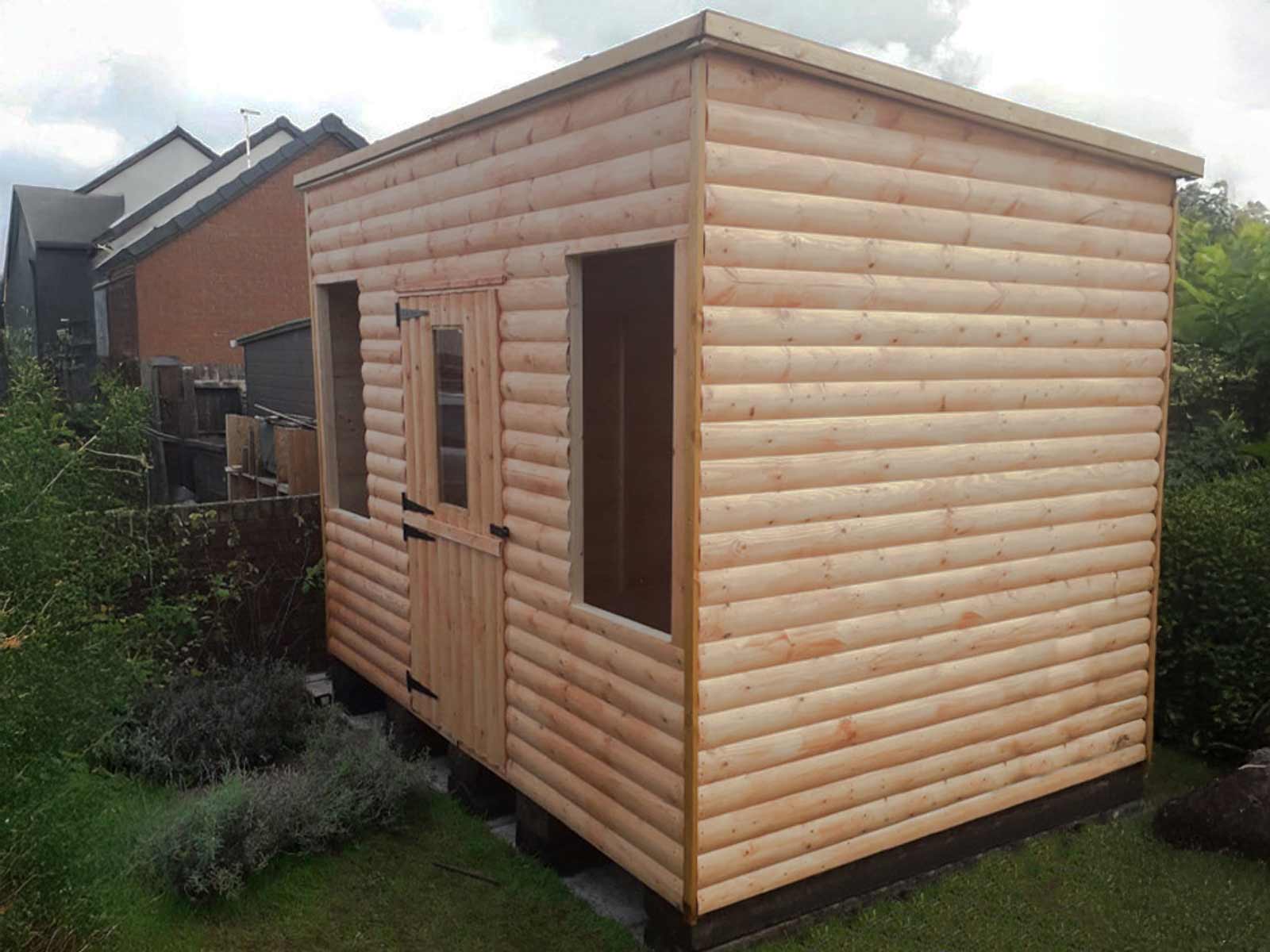 A loglap shed